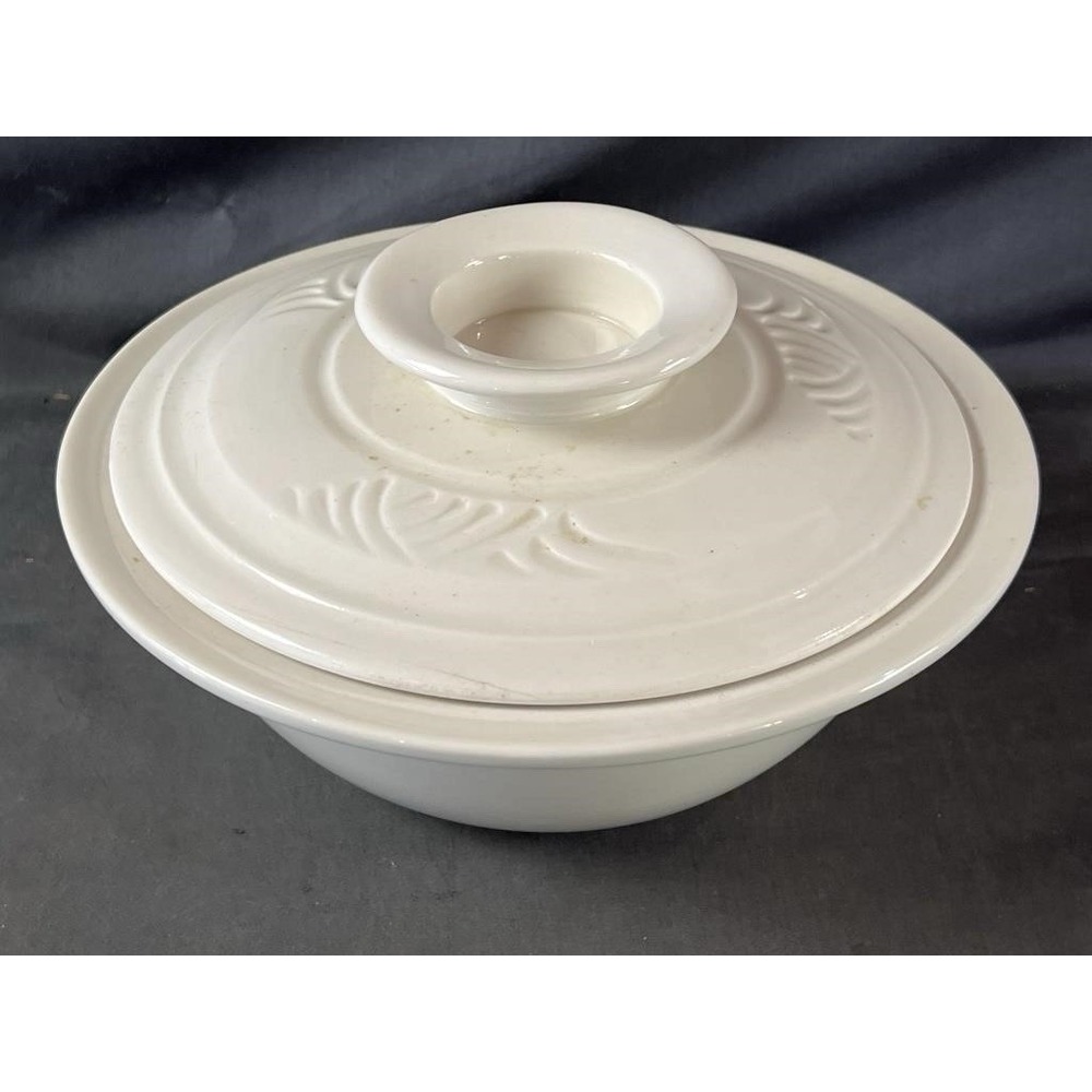 Vintage‎ Kira Fournier Designs Yunnan Steam Pot Off White Glazed Ceramic Rare